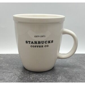 Starbucks Est. 1971 Barista Abbey Mug 16oz White Coffee Mug Cup 2001 Multiples